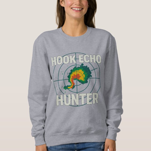 Camiseta Hook Echo Hunter | Radar de Chaser de Tempestade (Frente)
