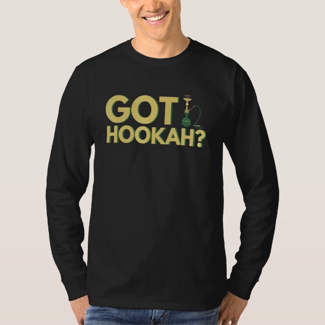 Camiseta Hookah Bar E Waterpipe (Frente)
