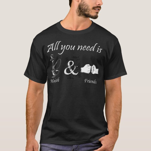 Camiseta Hookah e humor (Frente)