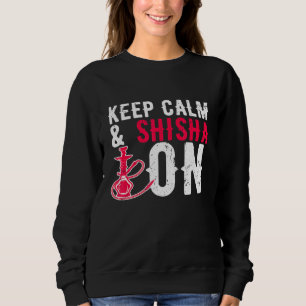 Camiseta Hookah Mantém Calma Shisha Na Tubagem De Água Fuma