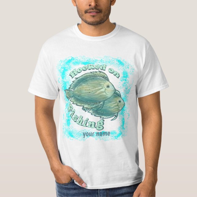 Camiseta Hooked On Fishing  (Frente)