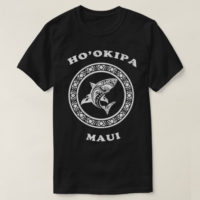 Camiseta Hookipa Maui Vintage - Tribal (Frente do Design)