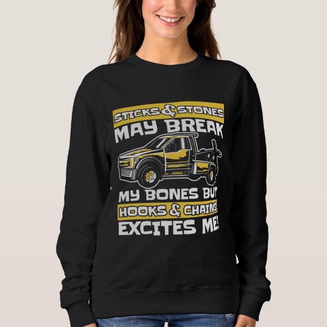 Camiseta Hooks And Chains Excites Me Driver Operator Tow Tr (Frente)