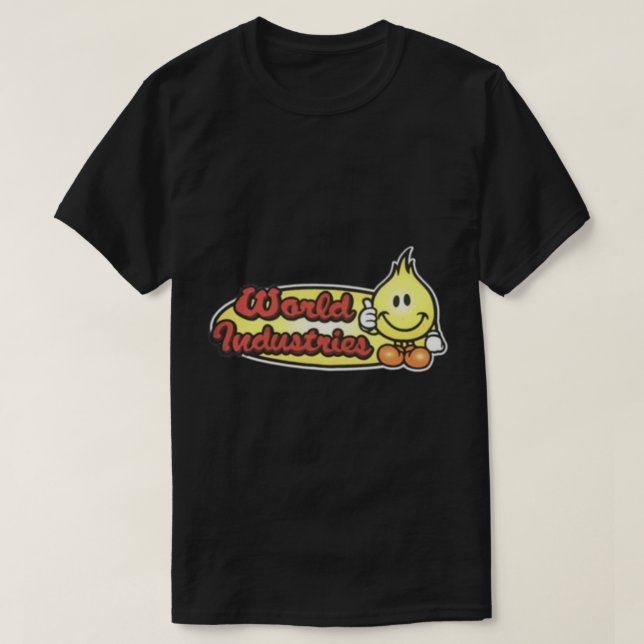Camiseta Hookups Vintage Animy World Industries Flame (Frente do Design)