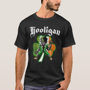 Camiseta Hooligan Leprechaun Shamrock Dia de São Patrício