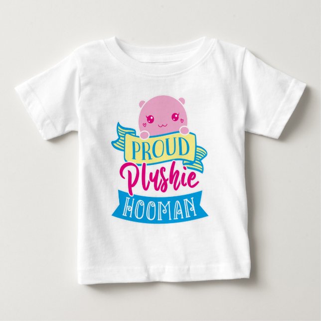 Camiseta Hooman de Plushie Orzonalizado Cute (Frente)