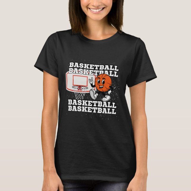 Camiseta Hoop de Caracteres de Basquete (Frente)
