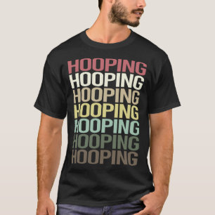 Camiseta Hoop Hooping de Texto Colorido