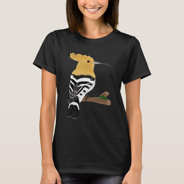 Camiseta Hoope Bird Birdwatcher Animal Biologista (Frente)
