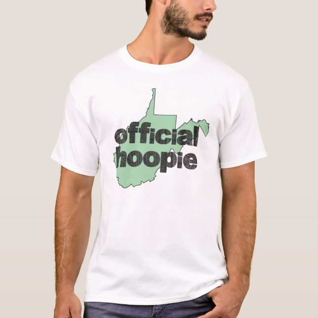 Camiseta Hoopie Fun Hillbilly, oficial da Virgínia Ocidenta (Frente)
