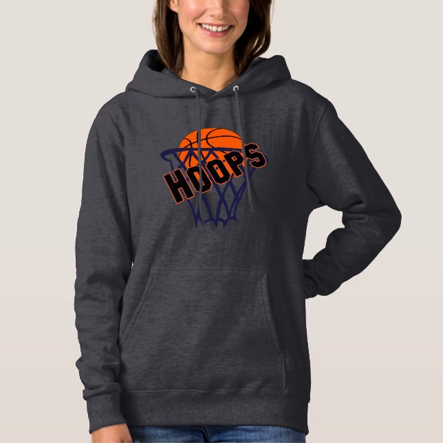 Camiseta Hoops Basquete e Hoodie Mulheres da Rede (Frente)