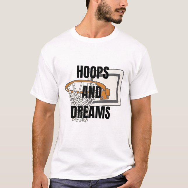 Camiseta Hoops e Dreams - Logotipo de basquete (Frente)