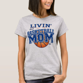 Camiseta Hoops & Heart: Tee Mãe de Basquete
