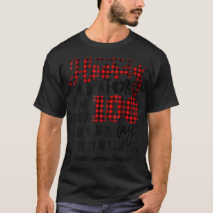 Camiseta Hooray for 100 Dias Buffalo Xadrez Jardim de Infân