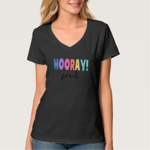 Camiseta Hooray Pre K Para Professora De Volta À Apreciação