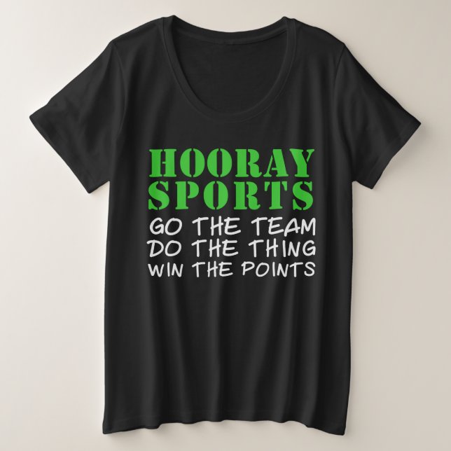 Camiseta Hooray Sports (Frente do Design)