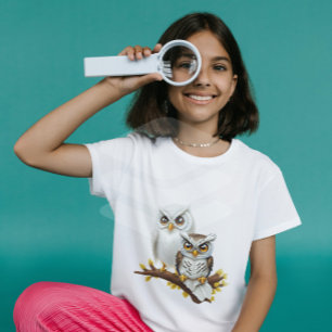 Camiseta Hoot hoot, adoro corujas!   Camisa-T