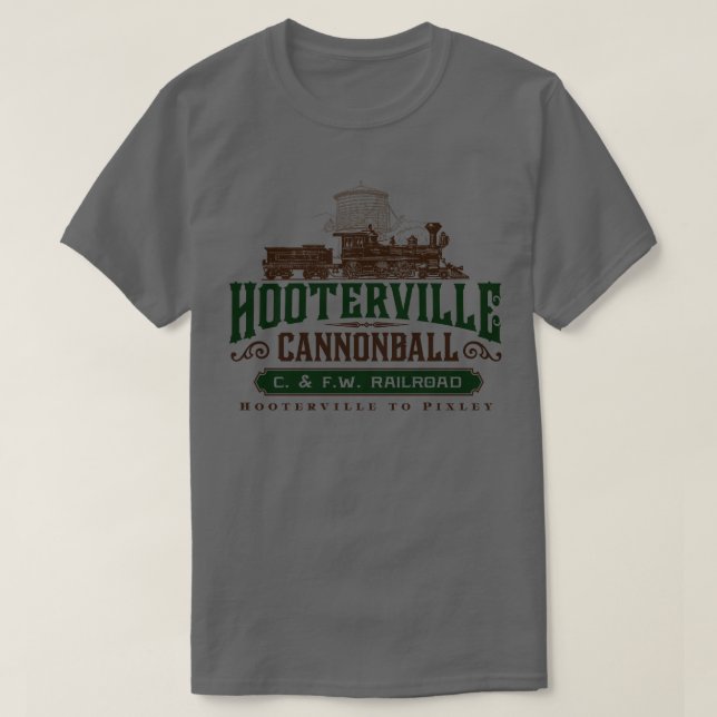 Camiseta Hooterville Cannonball (Frente do Design)