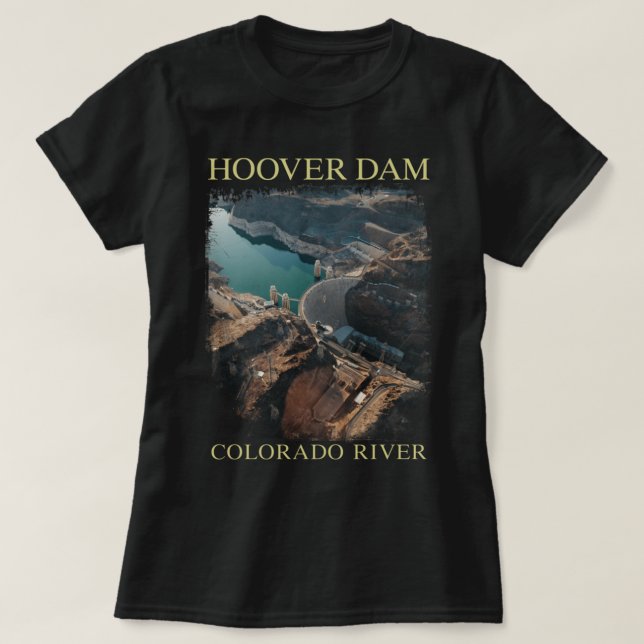 Camiseta Hoover Dam Nevada Arizona Colorado River Engineeri (Frente do Design)