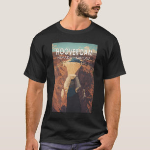 Camiseta Hoover Dam Viagem Art Vintage
