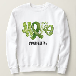 Camiseta Hope Awareness Ribbon Personalized Hashtag