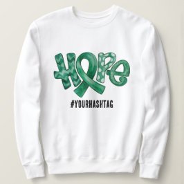 Camiseta Hope Awareness Ribbon Personalized Hashtag