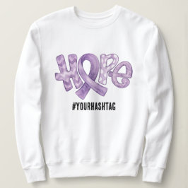 Camiseta Hope Awareness Ribbon Personalized Hashtag