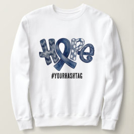 Camiseta Hope Awareness Ribbon Personalized Hashtag