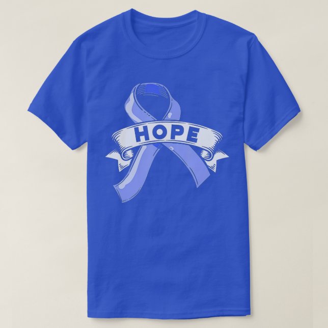 Camiseta Hope Blue Ribbon Prevenção do Abuso Infantil Mês A (Frente do Design)