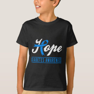 Camiseta Hope Diabetes Sensibilização Fita Diabetes Tipo 1