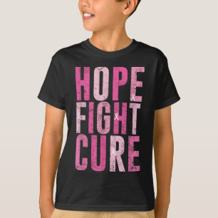 Camiseta Hope Fight Cure Breheit Cancer T-s