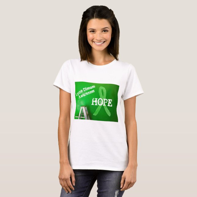 Camiseta HOPE Fita de Conscientização da Doença de (Frente Completa)