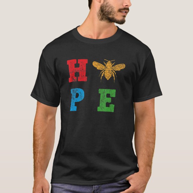 Camiseta Hope Honey Beekeeper Apiarist Beterraba Men (Frente)