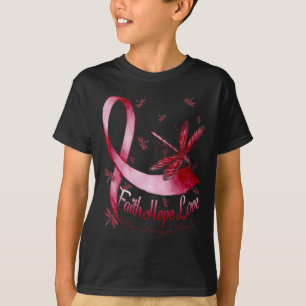 Camiseta Hope Love Brain Aneurysm Sensibilização Dragonfly