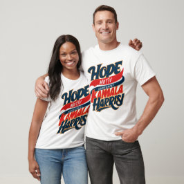 Camiseta HOPE Motive KAMALA HARRIS Konterfei Blau Rot