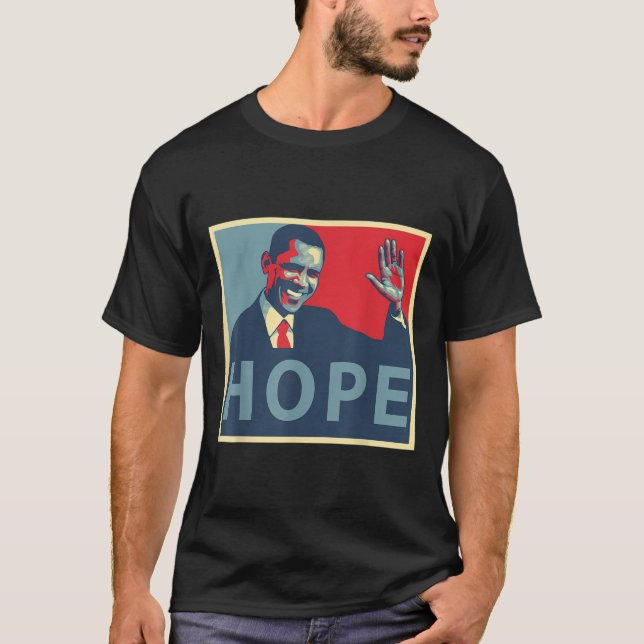 Camiseta Hope Obama 44 Presidente (Frente)
