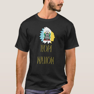 Camiseta Hopi Nation Flag Indígenas Nativo Americano Headd