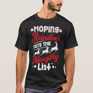 Camiseta Hoping Reindeer Come A Lista Maldita Ki De Natal