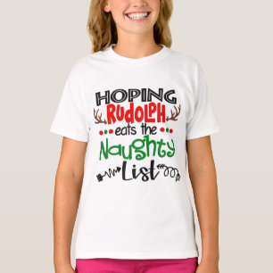 Camiseta Hoping Rudolph Come A Lista Maldita