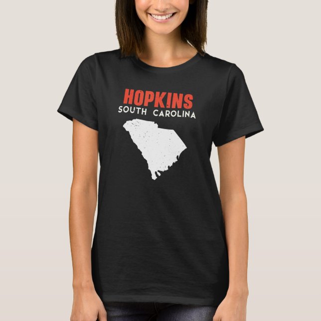 Camiseta Hopkins South Carolina USA State America Travel (Frente)