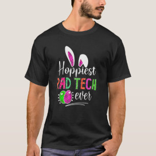 Camiseta Hoppiest Rad Tech Ever Bunny Ears Buffalo Xadrez E