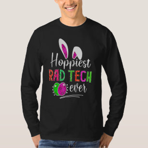 Camiseta Hoppiest Rad Tech Ever Bunny Ears Buffalo Xadrez E