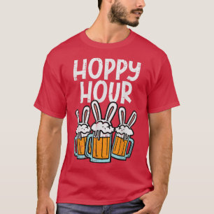 Camiseta Hoppy Coelho Ouvem Felz pascoa Engraçado Homens