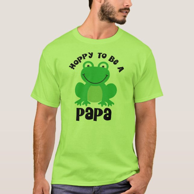 Camiseta Hoppy para ser um presente da papá (Frente)