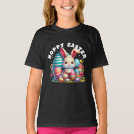 Camiseta Hoppy Páscoa Kawaii Bunny Felz pascoa