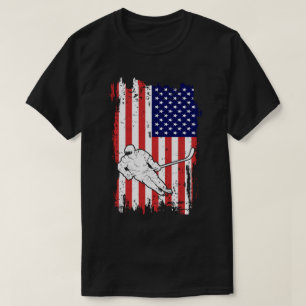 Camiseta Hóquei Bandeira Americana