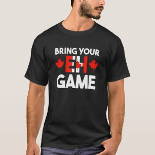 Camiseta Hóquei Canadá Traga Seu Jogo Eh Canadense 2