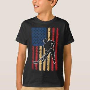 Camiseta Hóquei da Bandeira Americana