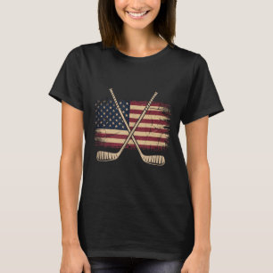 Camiseta Hóquei da Bandeira Americana