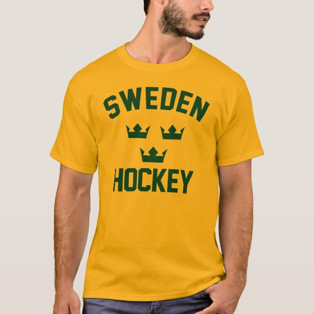 Camiseta hóquei da equipe da suecia (Frente)